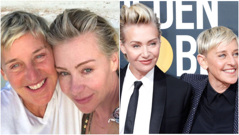 Portia De Rossi | Instagram/@ellendegeneres & Alamy Stock Photo