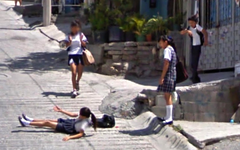 Die Bosheit der Kindheit | Flickr Photo by Ars Electronica via Nine Eyes of Google Street View / Jon Cavman