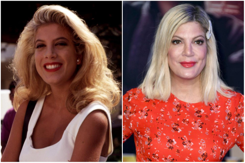 Tori Spelling | MovieStillsDB & Getty Images Photo by Jon Kopaloff