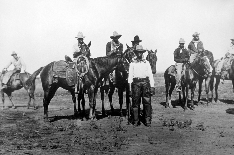 Cowboys Negros Em Seus Cavalos | Alamy Stock Photo by JT Vintage/Glasshouse Images 