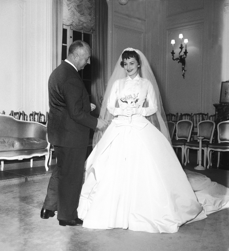 Olivia Havilland and Pierre Galante | Getty Images Photo by Keystone-France