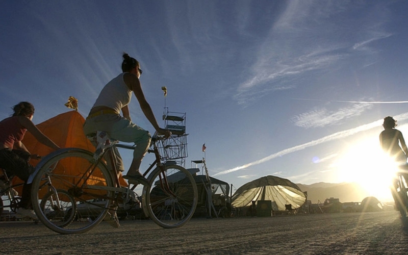En el Burning Man las bicicletas son grandes | Getty Images Photo by Jim Rankin/Toronto Star 