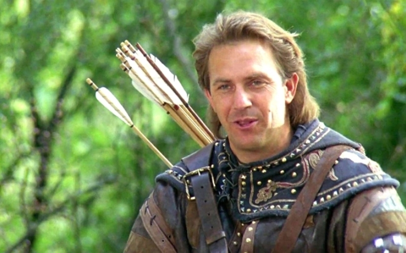 Kevin Costner como Robin Hood en Robin Hood: príncipe de los ladrones | Alamy Stock Photo by Pictorial Press Ltd