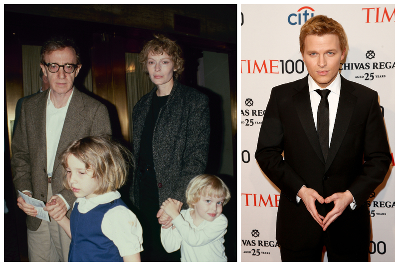 Der Sohn von Mia Farrow: Ronan Farrow | Getty Images Photo by Time Life Pictures/DMI/The LIFE Picture Collection & Shutterstock