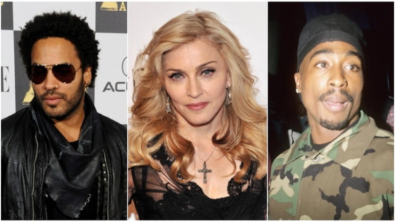 Madonna: Lenny Kravitz & Tupac | Alamy Stock Photo & Getty Images Photo by Stephen Lovekin