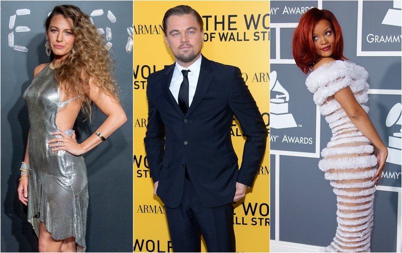 Leonardo DiCaprio: Blake Lively & Rihanna | Getty Images Photo by Roy Rochlin & Michael Loccisano & Jeff Vespa/ WireImage