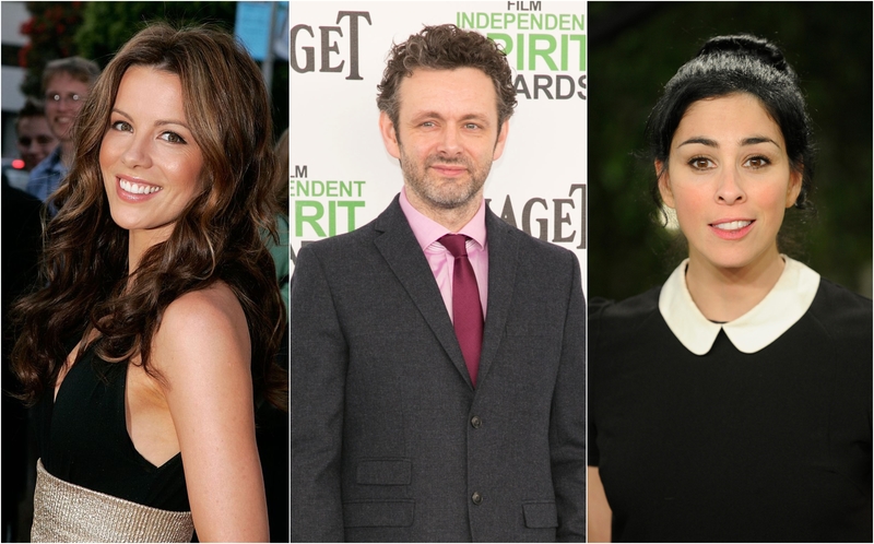 Michael Sheen: Kate Beckinsale & Sarah Silverman | Getty Images Photo by Kevin Winter & Alamy Stock Photo