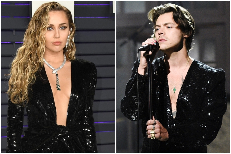 Miley Cyrus Vs. Harry Styles | Alamy Stock Photo by Birdie Thompson/AdMedia/Newscom/BJ Warnick & Getty Images Photo by Will Heath/NBC