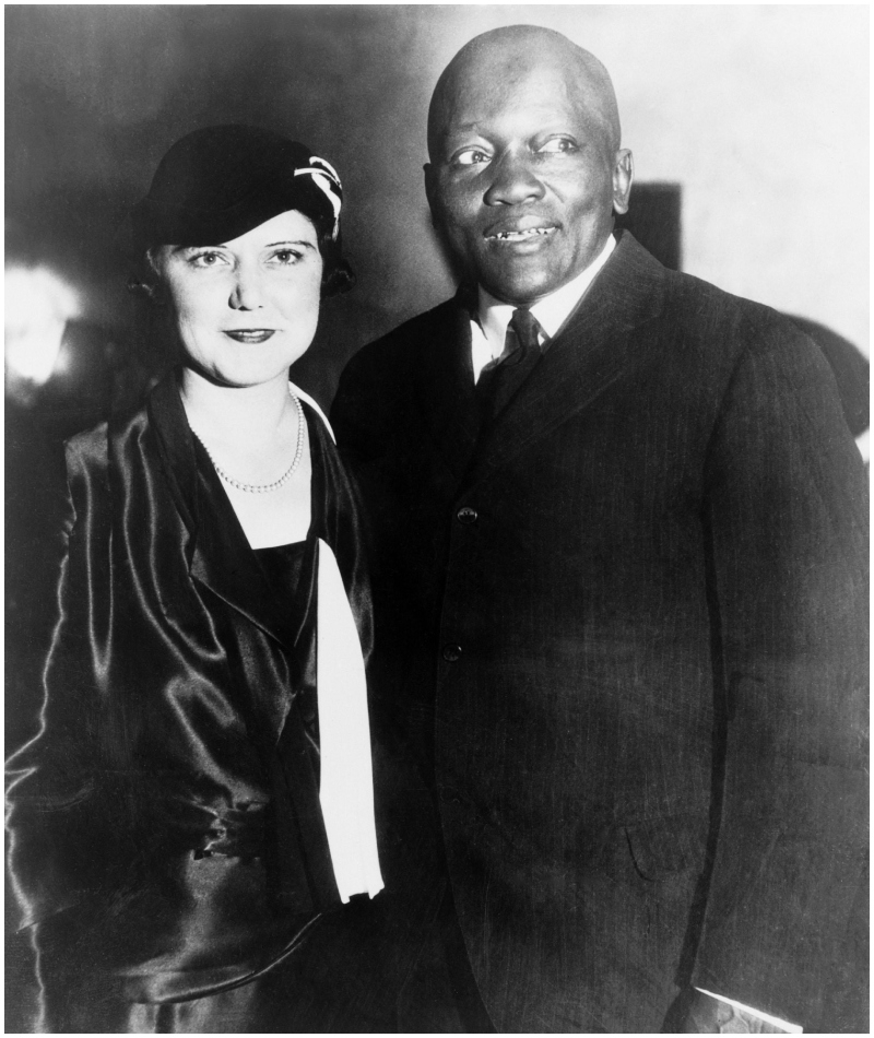 El rey del boxeo Jack Johnson e Irene Pineau | Alamy Stock Photo by Everett Collection Inc 