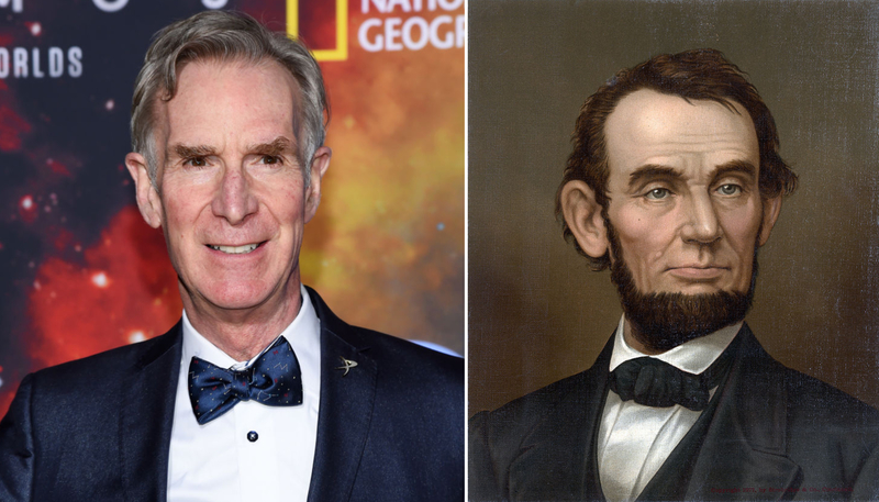 Bill Nye und Abraham Lincoln | Getty Images Photo by Amanda Edwards & VCG Wilson