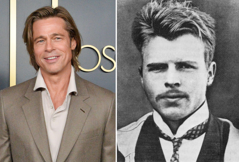 Brad Pitt und der Schweizer Psychiater Herman Rorschach | Alamy Stock Photo by Jim Ruymen/UPI & Science History Images