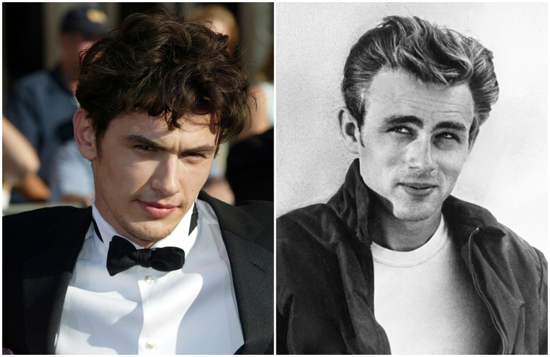 James Franco und James Dean | Alamy Stock Photo by Allstar Picture Library Ltd & Getty Images Photo by Michael Ochs Archives