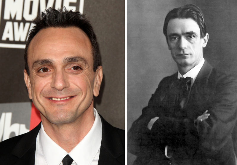 Hank Azaria und Rudolf Steiner | DFree/Shutterstock & Alamy Stock Photo by GL Archive