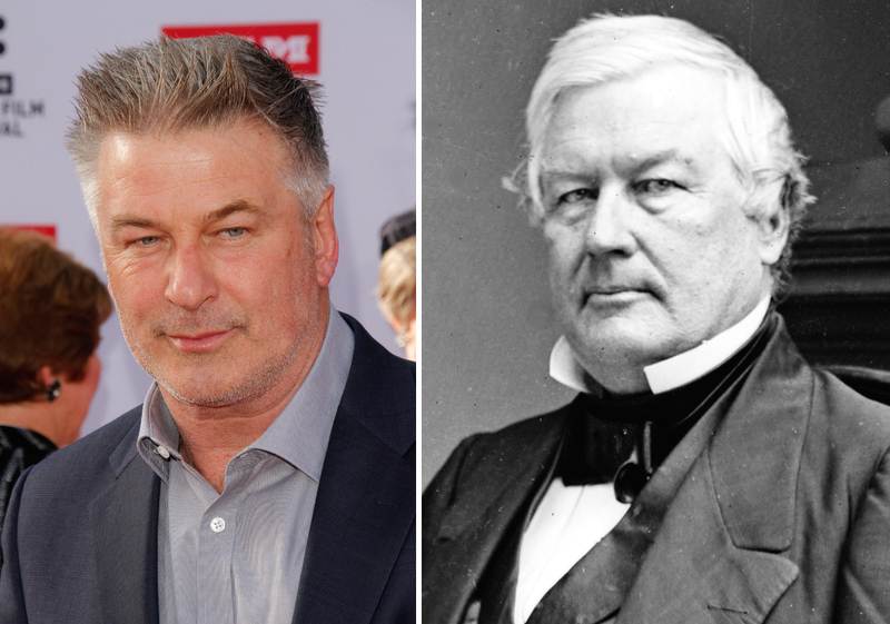 Alec Baldwin und Millard Fillmore | Alamy Stock Photo by Joe Martinez/PictureLux/The Hollywood Archive & The History Collection