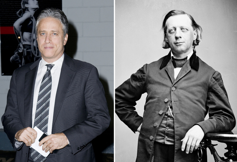 Jon Stewart und Henry Ward Beecher | Alamy Stock Photo by WENN Rights Ltd & GL Archive