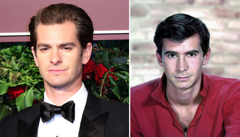 Andrew Garfield und Anthony Perkins | Alamy Stock Photo by Richard Goldschmidt & PictureLux/The Hollywood Archive