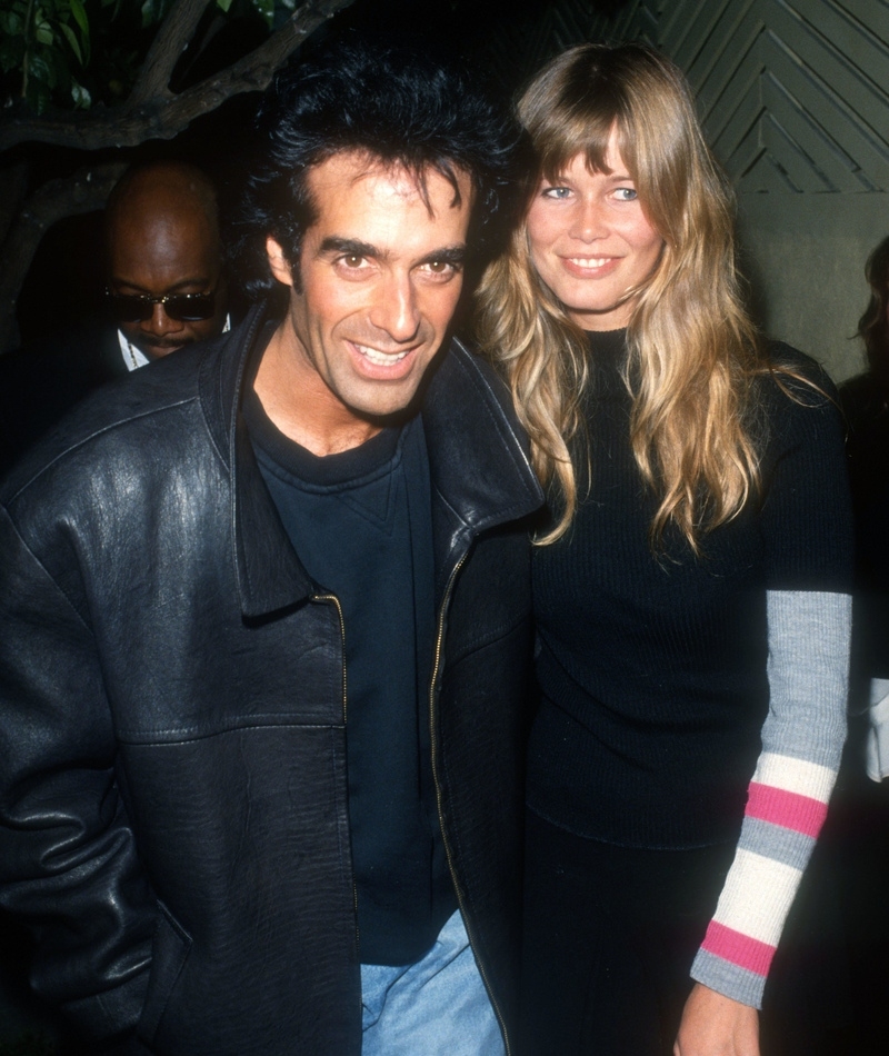 David Copperfield and Claudia Schiffer | Alamy Stock Photo by Michael Ferguson/PHOTOlink/CelebrityArchaeology.com