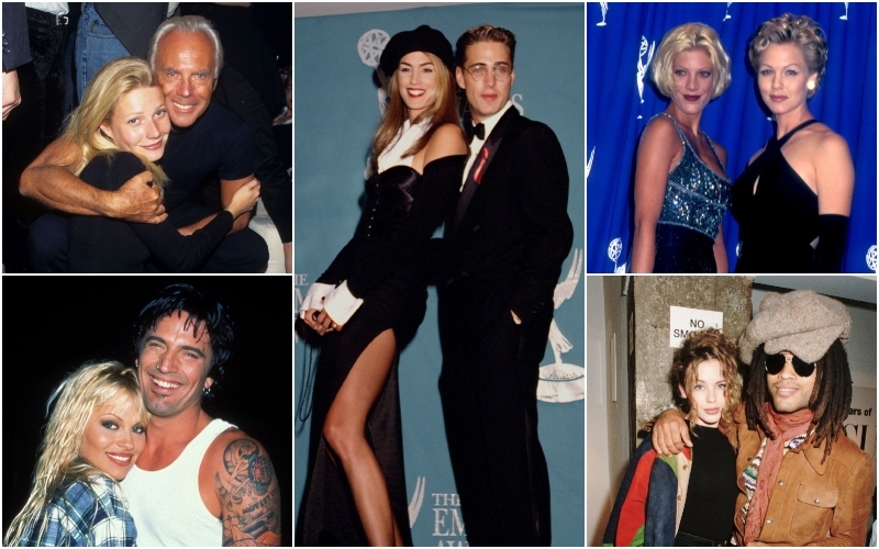 Throwback Photos of Celebs in the ’90s | Getty Images Photo by Ke.Mazur/WireImage & Jeffrey Mayer/WireImage & Frank Trapper/Corbis & Barry King/WireImage & Dave Benett