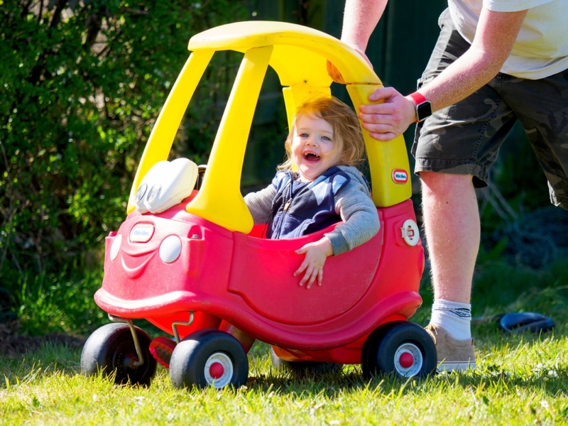 Fabricado en EE.UU.: Little Tikes Cozy Coupe | Alamy Stock Photo by Nik Taylor