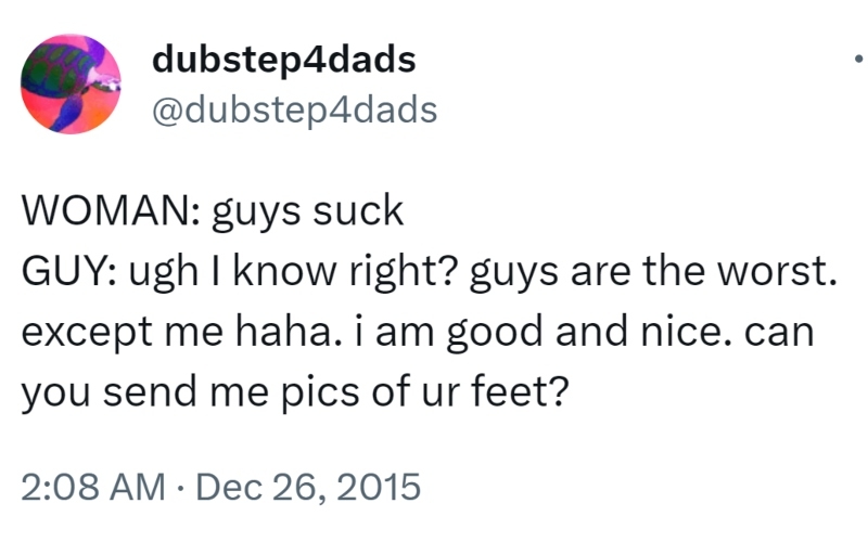 He's Not Like Other Guys | Twitter/@dubstep4dads