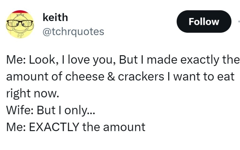 Your Plate Looks Delicious | Twitter/@tchrquotes