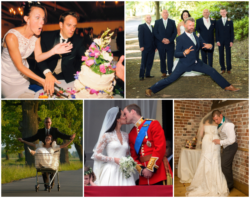 Los fails más divertidos de fotos de bodas | Alamy Stock Photo by agefotostock/Terry Way & Jon D & Piotr Powietrzynski & Anwar Hussein & RichardBaker