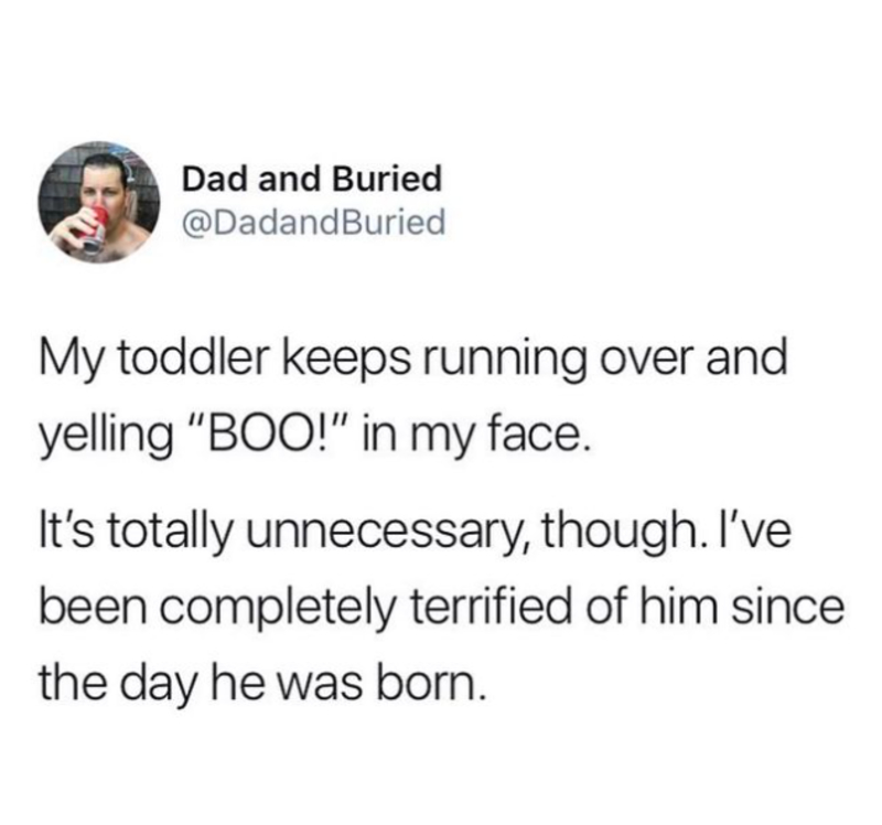 Boo! | Twitter/@DadandBuried