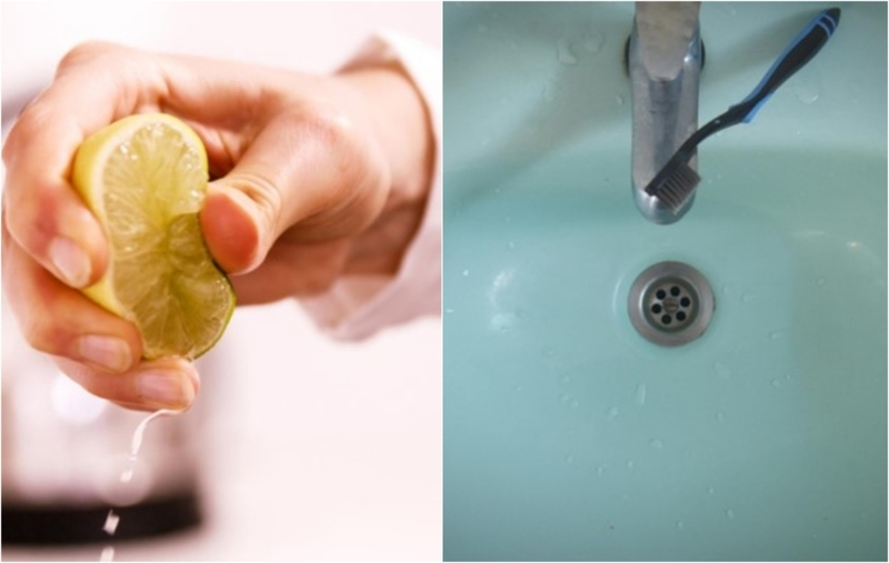 Help Your Sink Drain With a Toothbrush | Alamy Stock Photo