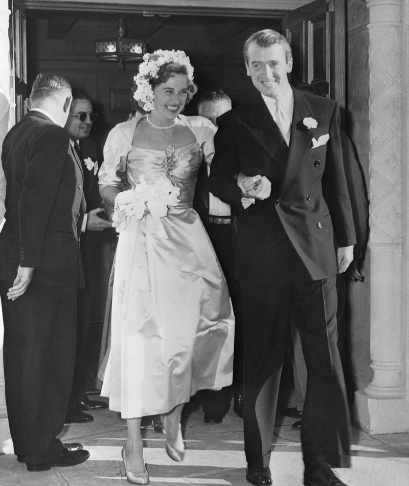 Jimmy Stewart und Gloria McLean | Getty Images Photo by Bettmann 