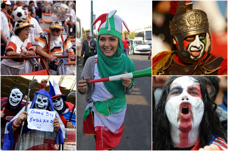 Incredible Photos of FIFA World Cup Fans: Part 2 | Getty Images Photo by Mark Leech & Michael Regan - The FA & ATTA KENARE/AFP & Ezra Shaw & NORBERTO DUARTE