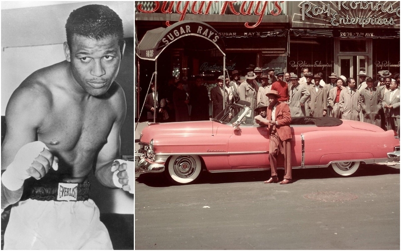 Sugar Ray Robinson — 1950 Cadillac | Getty Images Photo by Hulton Archive & George Karger