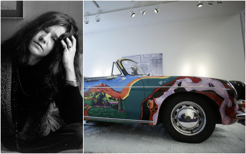 Janis Joplin — 1964 Porsche 365 | Getty Images Photo by Evening Standard & Alamy Stock Photo