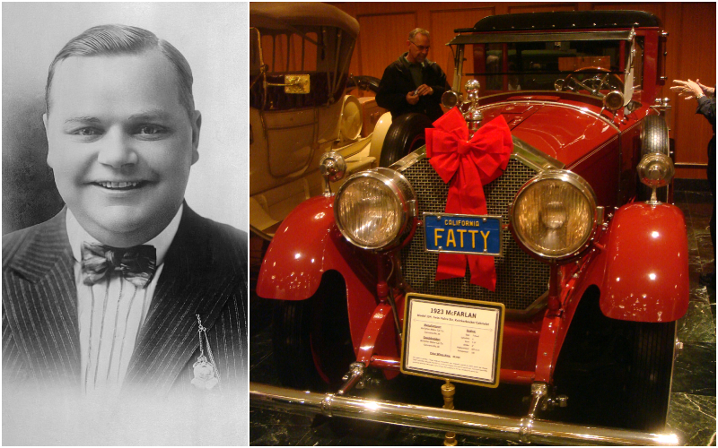 Fatty Arbuckle — 1923 McFarlan 154 Knickerbocker Cabriolet | Getty Images Photo by Bettmann & Flickr Photo by Michael