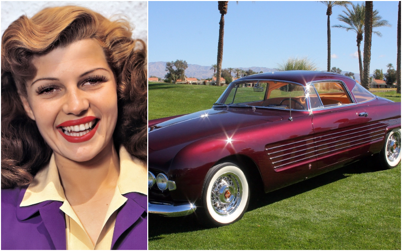 Rita Hayworth — 1953 Cadillac Ghia | Alamy Stock Photo & Flickr Photo by rexgray