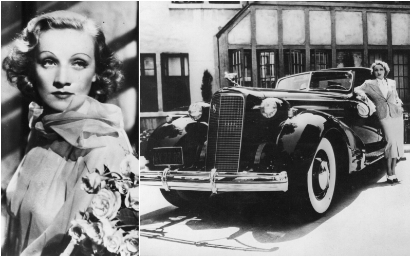 Marlene Dietrich — 1934 Cadillac | Getty Images Photo by Hulton Archive & Margaret Chute