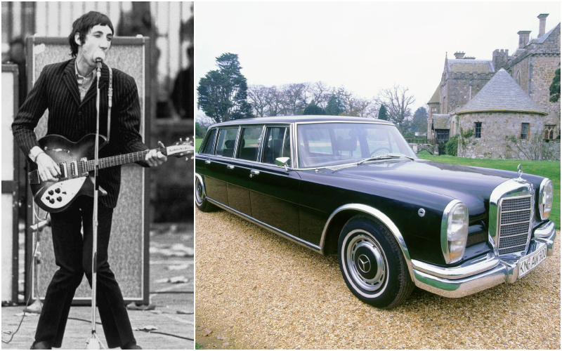 Pete Townshend — 1970 Mercedes S 600 Pullman | Getty Images Photo by Chris Morphet/Redferns & Alamy Stock Photo