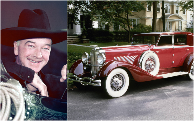 William Boyd — 1933 Duesenberg J Torpedo Victoria Convertible | Getty Images Photo by Silver Screen Collection & Alamy Stock Photo