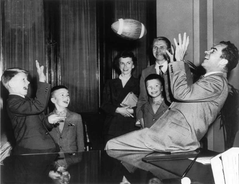 Tossing the Pigskin | Getty Images Photo by Underwood Archives