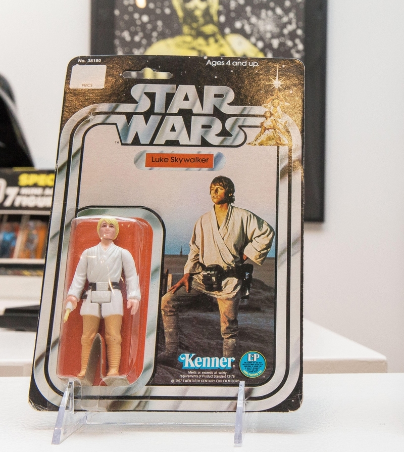 La figura de acción de Luke Skywalker de 1978 | Alamy Stock Photo by Scott Houston/Alamy Live News