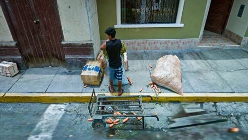 Oh no, aquí vienen los conejos | Instagram/@google_street_view_photography via Google Street View