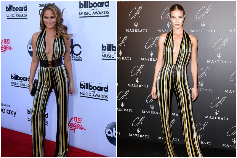 Chrissy Teigen Vs. Rosie Huntington-Whiteley | Alamy Stock Photo by Jim Ruymen/UPI & Getty Images Photo by Julien Hekimian