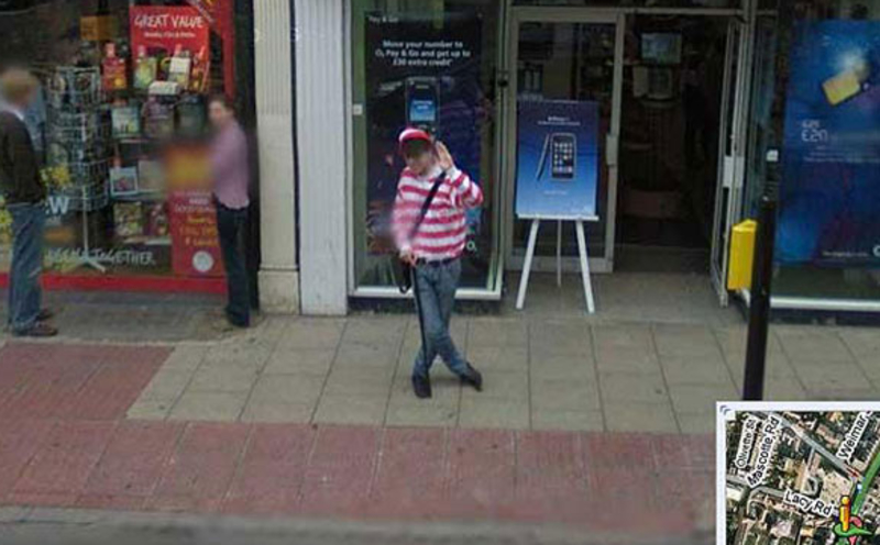 O Google Achou O Waldo! | Imgur.com/eqPdmsE via Google Street View