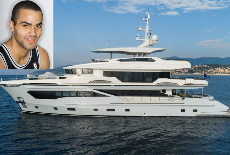 Tony Parker se retira a lo grande | Facebook/@avayachts & Alamy Stock Photo by evan Hurd