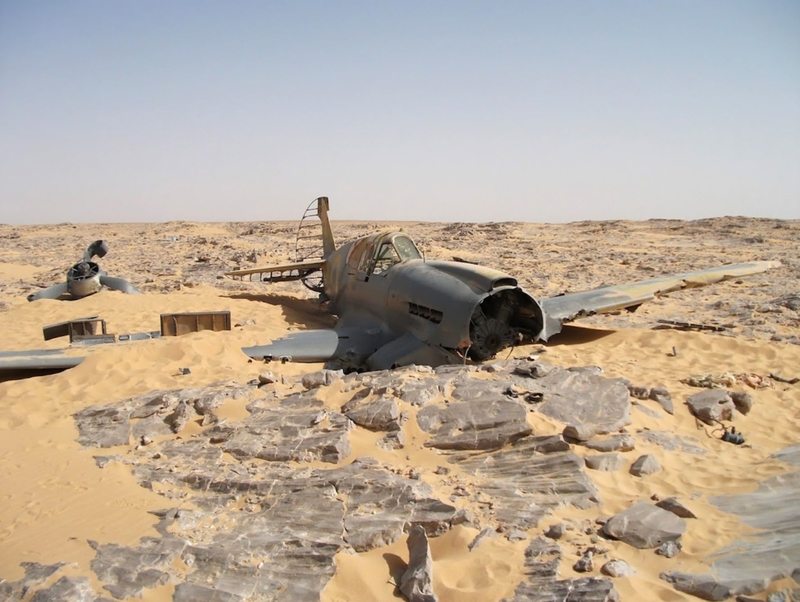 A Downed WWII Fighter Plane | Shutterstock Editorial Photo by Bournemouth News