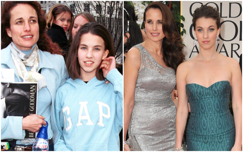 La hija pequeña de Andie MacDowell: Rainey Qualley | Getty Images Photo by Arnaldo Magnani/Liaison & Shutterstock