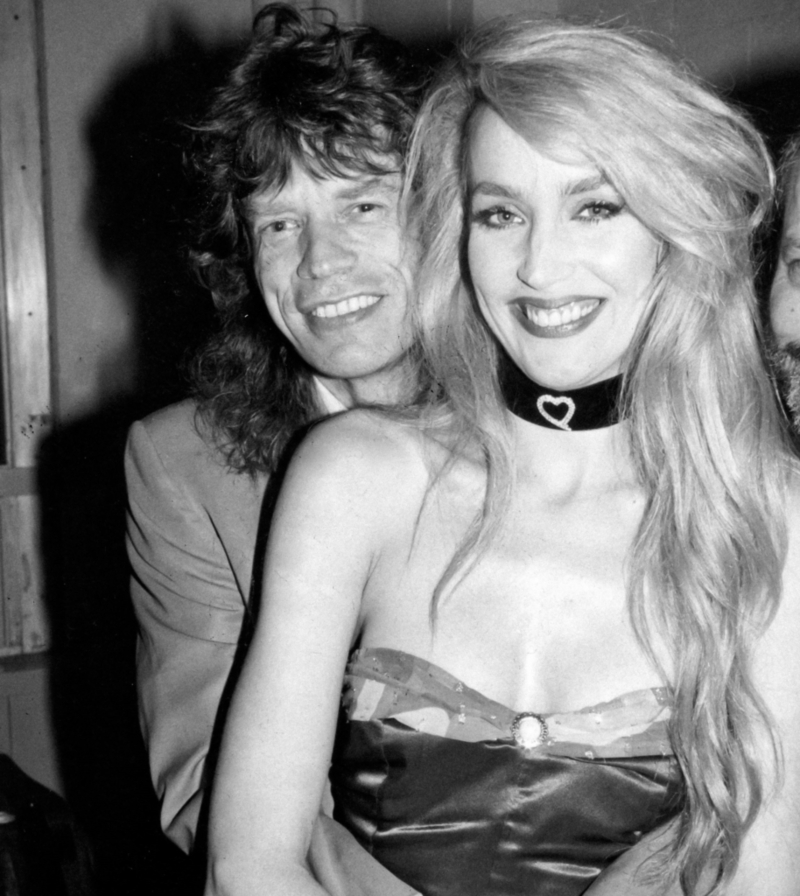 Jerry Hall e Mick Jagger | Alamy Stock Photo