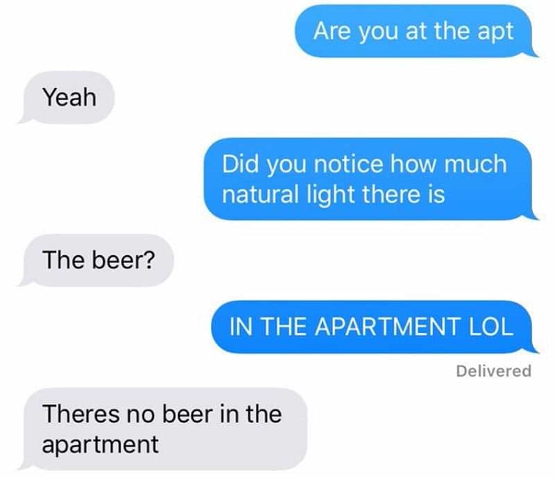 When You Have Natty Light on the Brain | Twitter/@Colleen_Wright