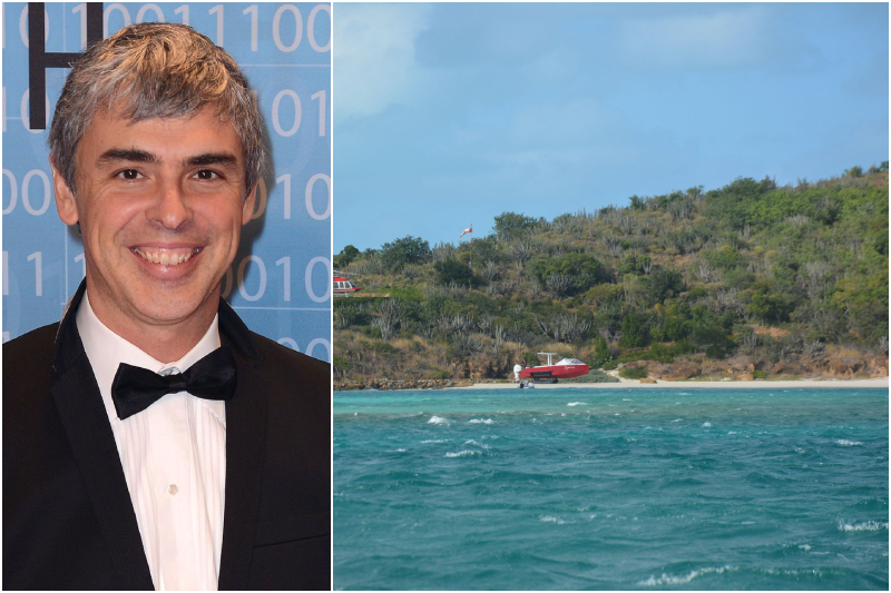 Larry Page – Isla Eustatia, Islas Vírgenes Británicas | Getty Images Photo by C Flanigan & Alamy Stock Photo by S. Hill 