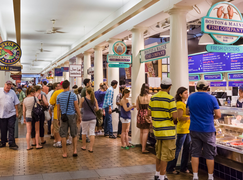 Faneuil Hall and Quincy Market – Boston | Alamy Stock Photo by Ian Dagnall 