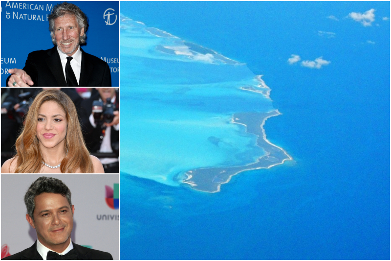 Roger Waters, Shakira, und Alejandro Sanz - Bonds Cay, Bahamas | Shutterstock & Alamy Stock Photo by Paul Smith/Alamy Live News & Instagram/@johnz1a